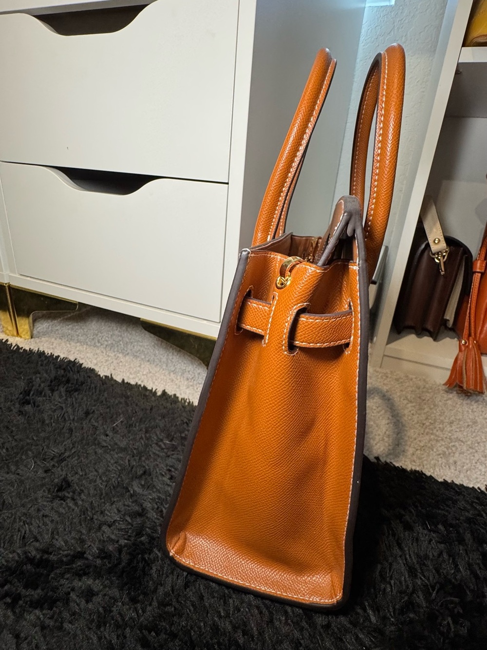 Women's Structured Handbag - Picture 6 of 8